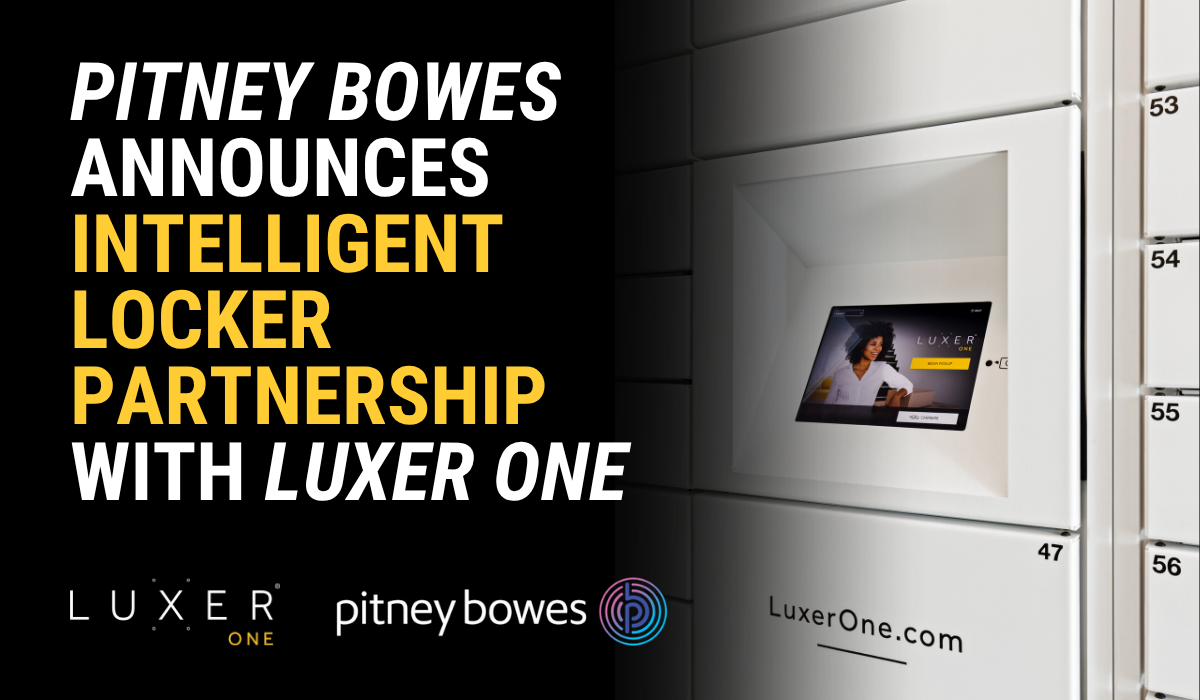 Pitney Bowes Announces Intelligent Locker Partnership with Luxer One