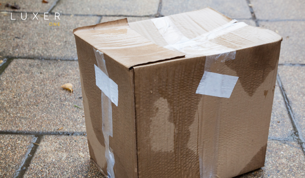 Packages left outdoors can be damaged but rain or stolen