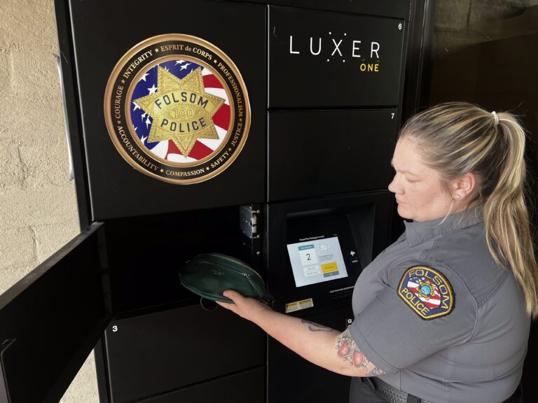 Asset Exchange Lockers used by police officer for evidence exchange