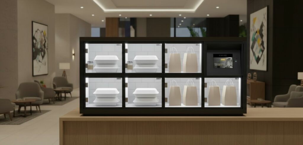 food pickup lockers Luxer One