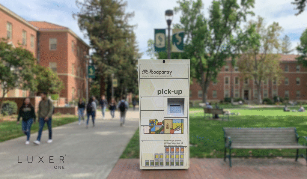 Food pantry locker on campus university