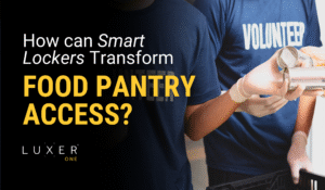 How can smart lockers transform food pantry access