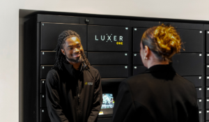 Luxer Liaison helping property staff with package lockers