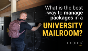 what is the best way to manage packages in a university mailroom?