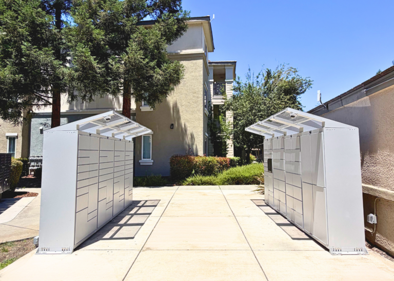 Granite Point Apartments new outdoor package lockers from Luxer One